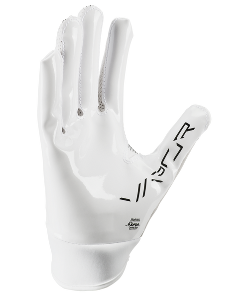 Youth Jet White Nike Vapor Football Gloves