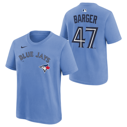 Youth Toronto Blue Jays Addison Barger #47 T-Shirt  - Cobalt Blue
