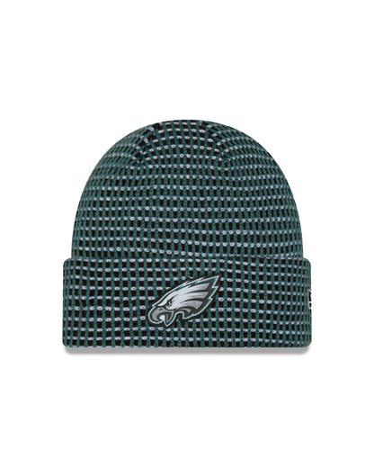 Philadelphia Eagles 2026 New Era NFL Sideline Cold Weather Cuff Knit Toque - Midnight Green