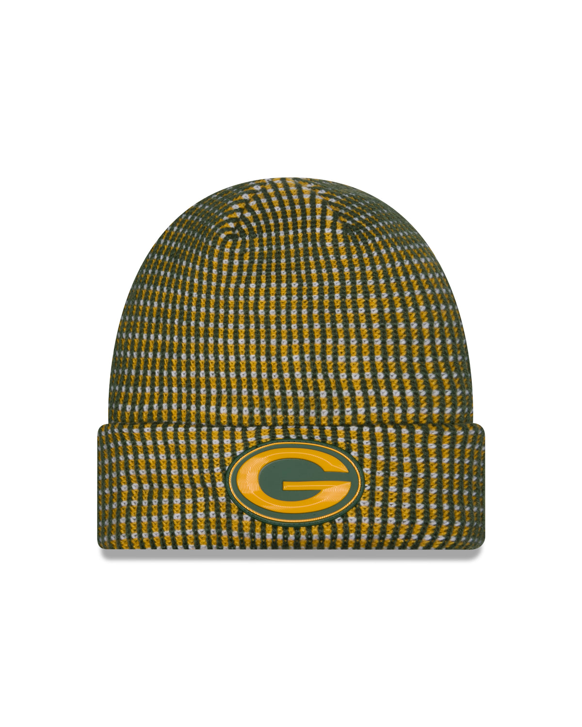 Green Bay Packers 2026 New Era NFL Sideline Cold Weather Cuff Knit Toque - Green / Gold