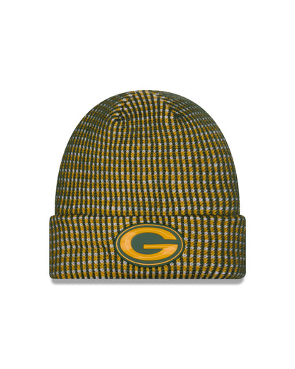 Green Bay Packers 2026 New Era NFL Sideline Cold Weather Cuff Knit Toque - Green / Gold