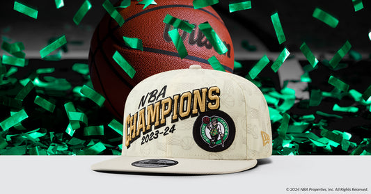 Boston Celtics 2024 NBA Finals Champions New Era -Cream Locker Room 9FIFTY Snapback Adjustable Hat - Pro League Sports Collectibles Inc.