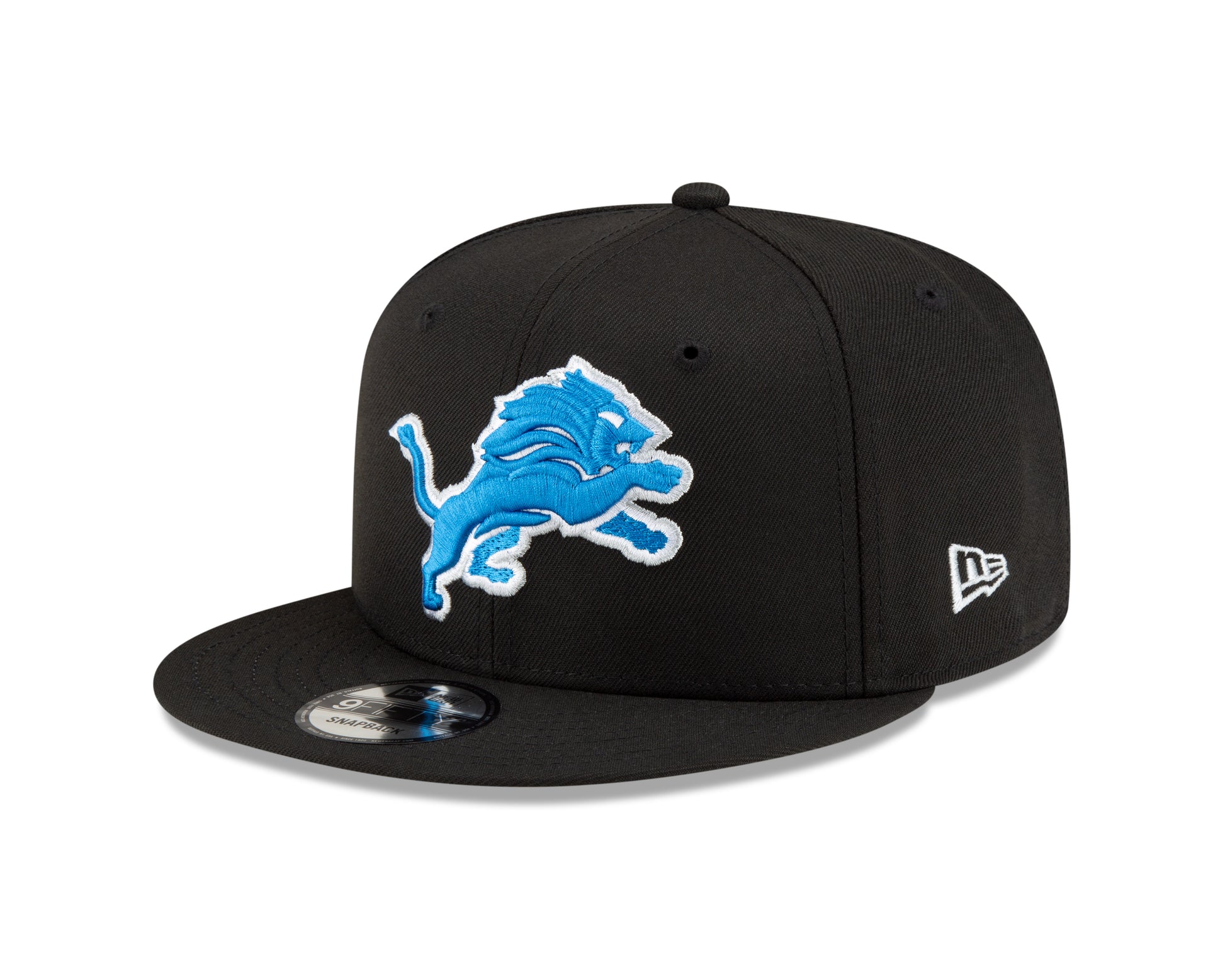 Detroit Lions New Era NFL Basic 9FIFTY Adjustable Snapback Hat - Black - Pro League Sports Collectibles Inc.