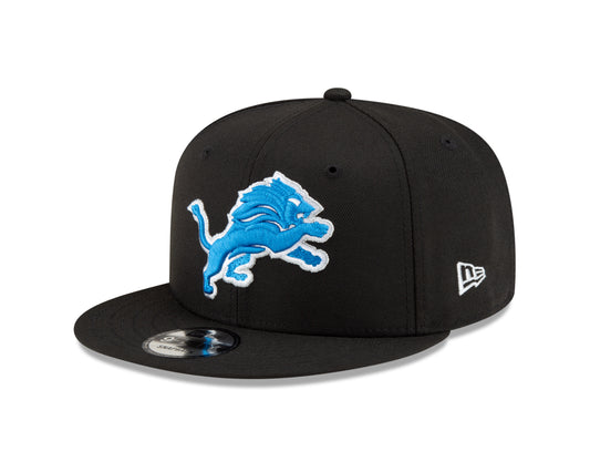 Detroit Lions New Era NFL Basic 9FIFTY Adjustable Snapback Hat - Black