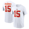Patrick Mahomes #15 Kansas City Chiefs Nike - Name & Number White T-Shirt - Pro League Sports Collectibles Inc.