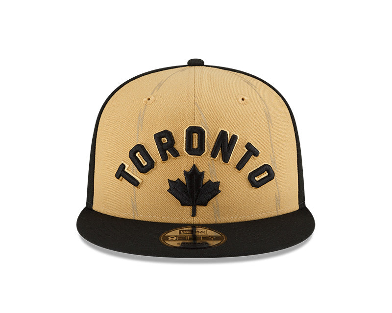 Youth Toronto Raptors New Era City Edition 23/24 9Fifty Snapback- Tan/Black