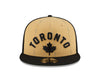 Youth Toronto Raptors New Era City Edition 23/24 9Fifty Snapback- Tan/Black