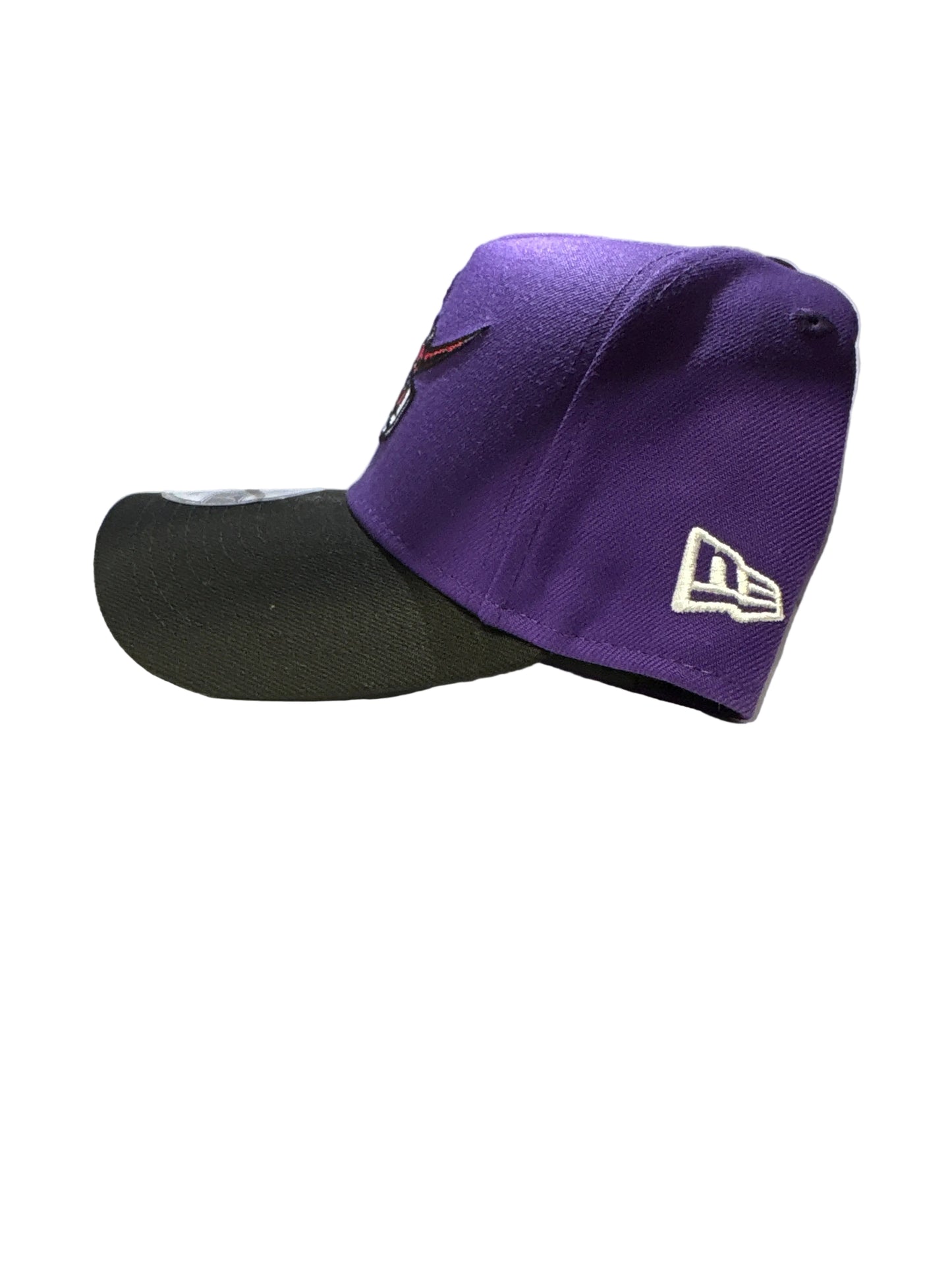 Toronto Raptors New Era Retro OG Raptor 9FORTY A-Frame Adjustable Hat - Purple/Black