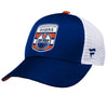 Youth Edmonton Oilers Fanatics Branded 2023 NHL Draft On Stage Trucker Adjustable Hat