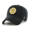 Boston Bruins THICK CORD Clean Up '47 Brand Adjustable Hat - Black - Pro League Sports Collectibles Inc.