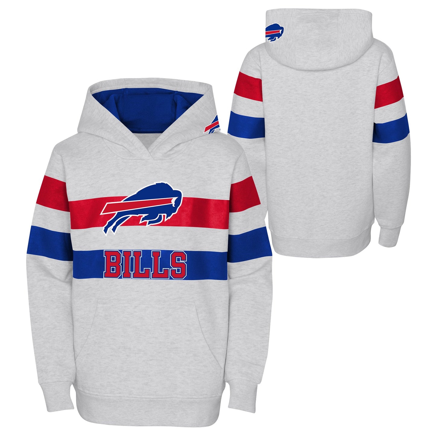 Youth Buffalo Bills Dynamic Duo Pullover Hoodie - Cream