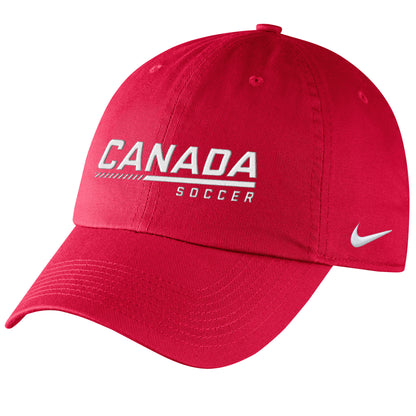 Canada Soccer National Team Unisex Red Nike H86 Adjustable Hat - Pro League Sports Collectibles Inc.