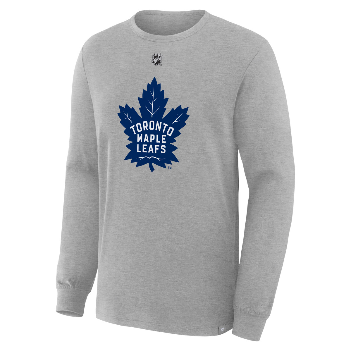 Gavin McKenna #92 Toronto Maple Leafs Fanatics Authentic Stack Name & Number Long Sleeve T-Shirt - Gray