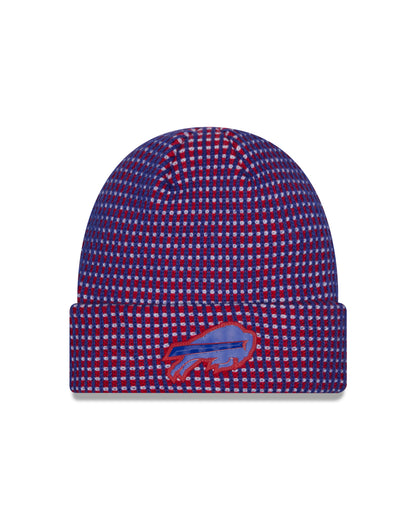 Buffalo Bills 2026 New Era NFL Sideline Cold Weather Cuff Knit Toque - Royal Blue / Red
