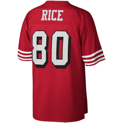 Jerry Rice #80 San Francisco 49ers 1994 Mitchell & Ness Retired Legacy Jersey - Scarlet