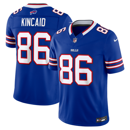 Dalton Kincaid #86 Buffalo Bills Vapor F.U.S.E. Stitched Limited Jersey - Royal
