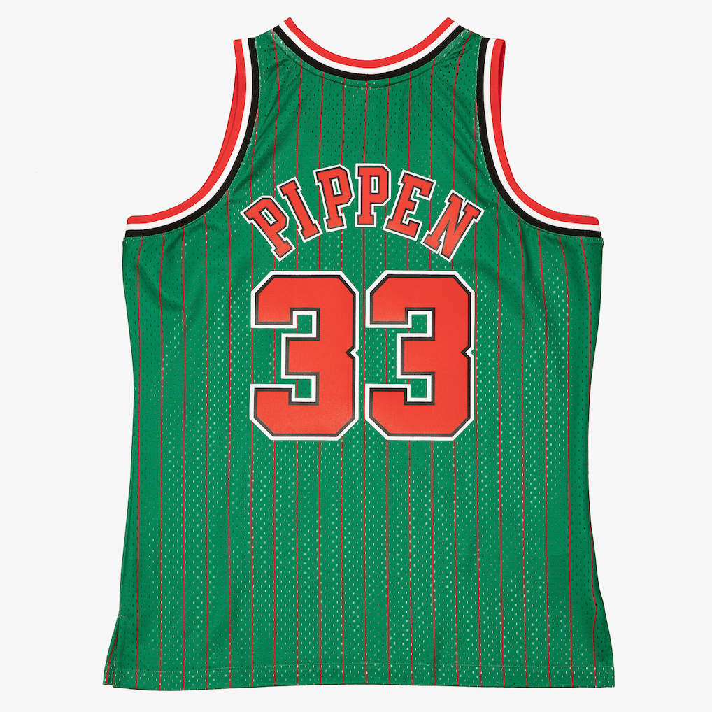 Scottie Pippen Chicago Bulls Mitchell & Ness 1995-96 Hardwood Classic Swingman Jersey - Green