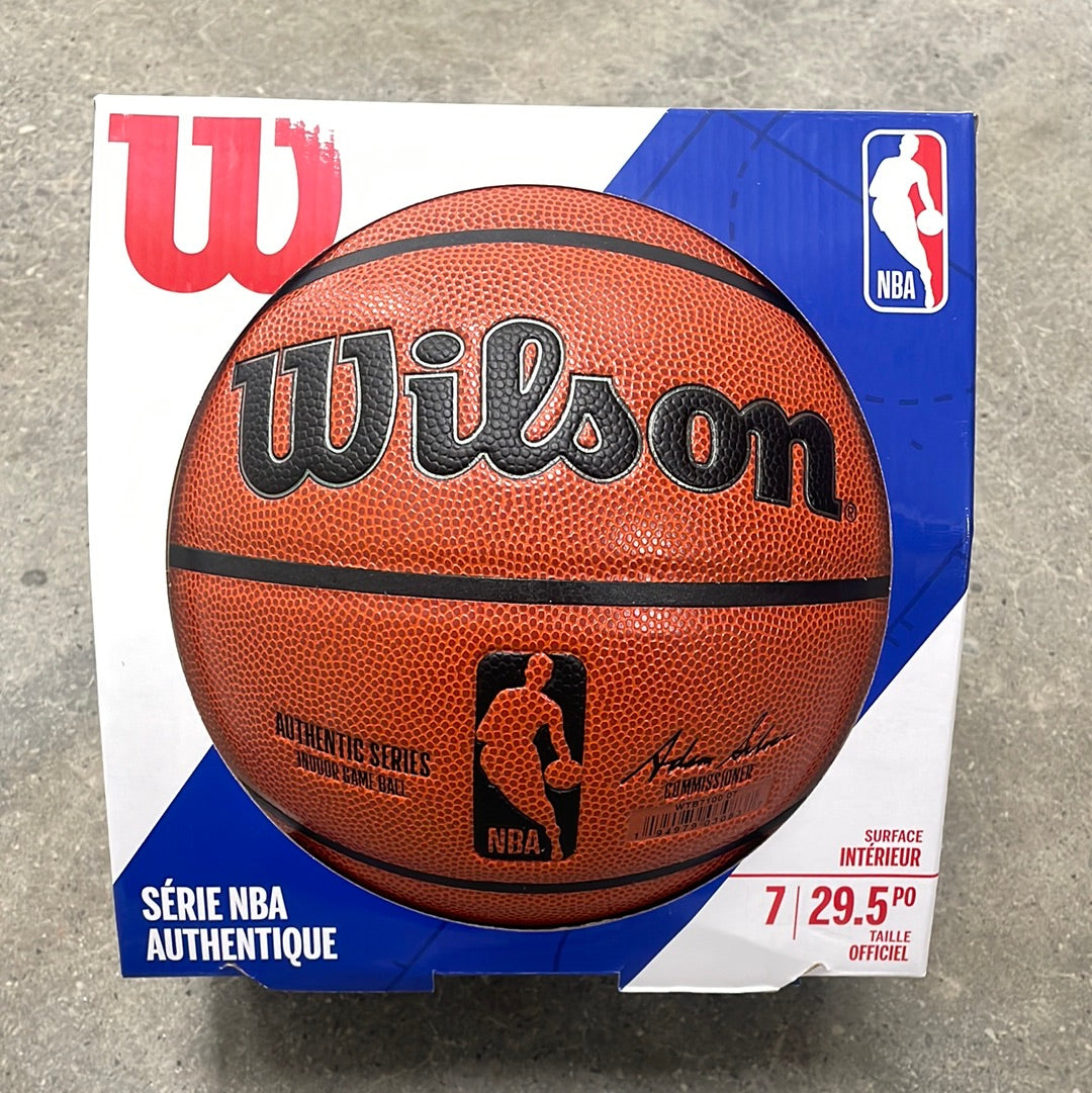 Wilson NBA Basketball Authentic Indoor Series Ball - size 7 - Pro League Sports Collectibles Inc.