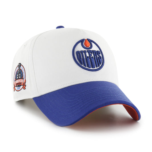 Edmonton Oilers NHL White Out '47 Brand MVP Adjustable Snapback Hat