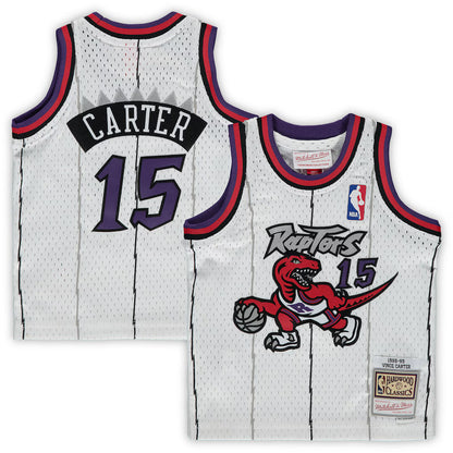 Infant Vince Carter Toronto Raptors 1998-99 White Mitchell & Ness Swingman Jersey