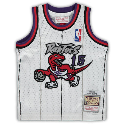 Infant Vince Carter Toronto Raptors 1998-99 White Mitchell & Ness Swingman Jersey