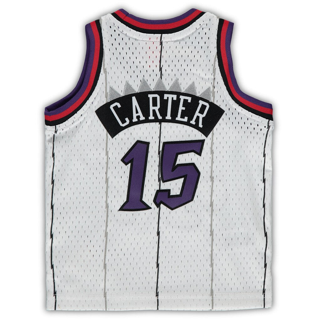 Infant Vince Carter Toronto Raptors 1998-99 White Mitchell & Ness Swingman Jersey