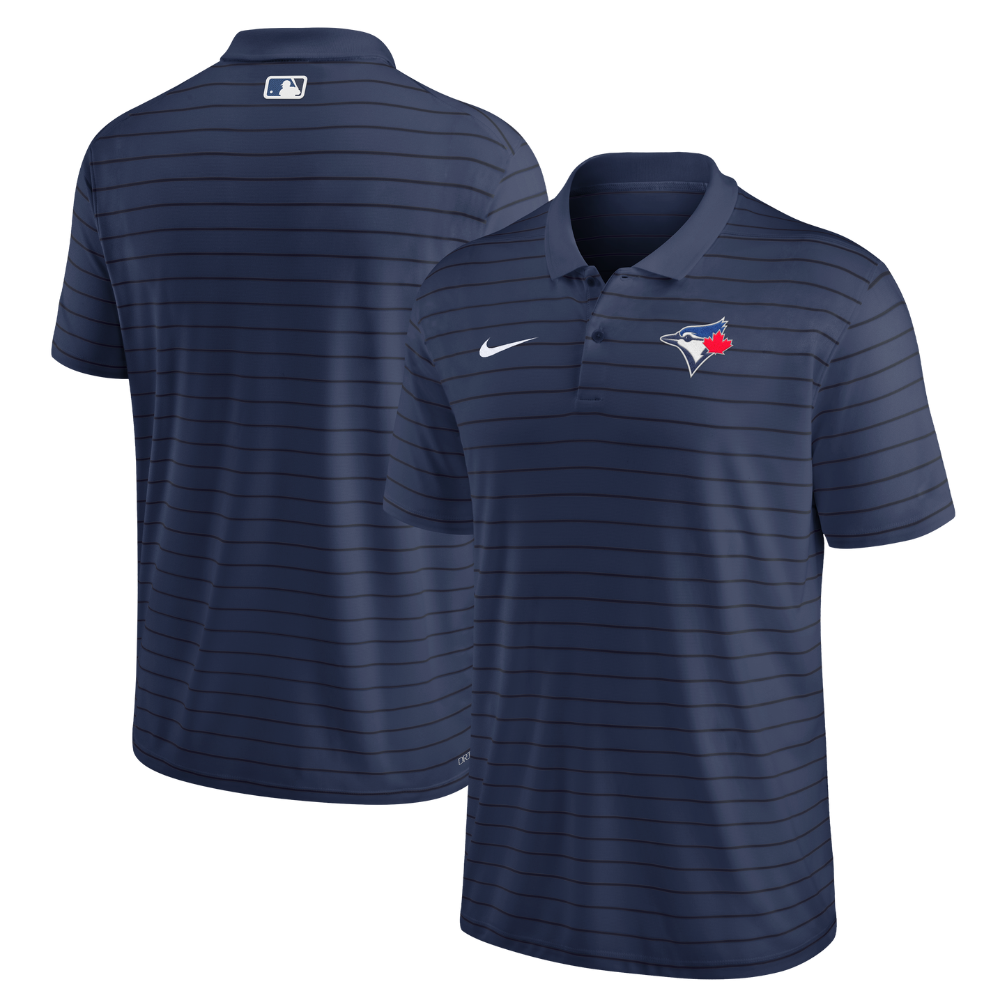 Toronto Blue Jays Nike Navy Authentic Collection Victory Performance Striped Polo