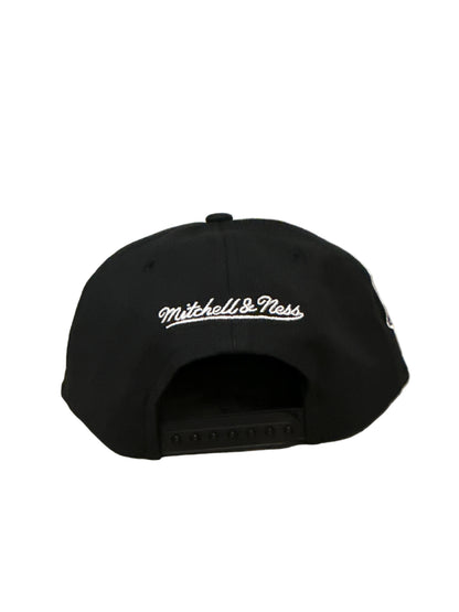 Toronto Blue Jays Top Shot Mitchell & Ness MLB Cooperstown Side patch Original Fit Snapback Hat - Black