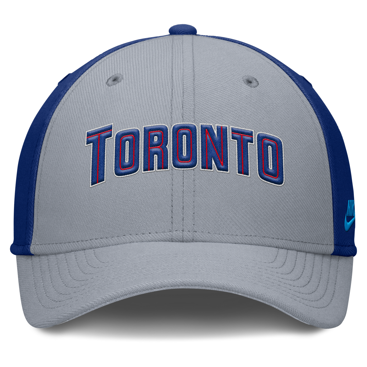 Toronto Blue Jays Nike Gray/Royal Rise Swoosh Performance Flex Hat