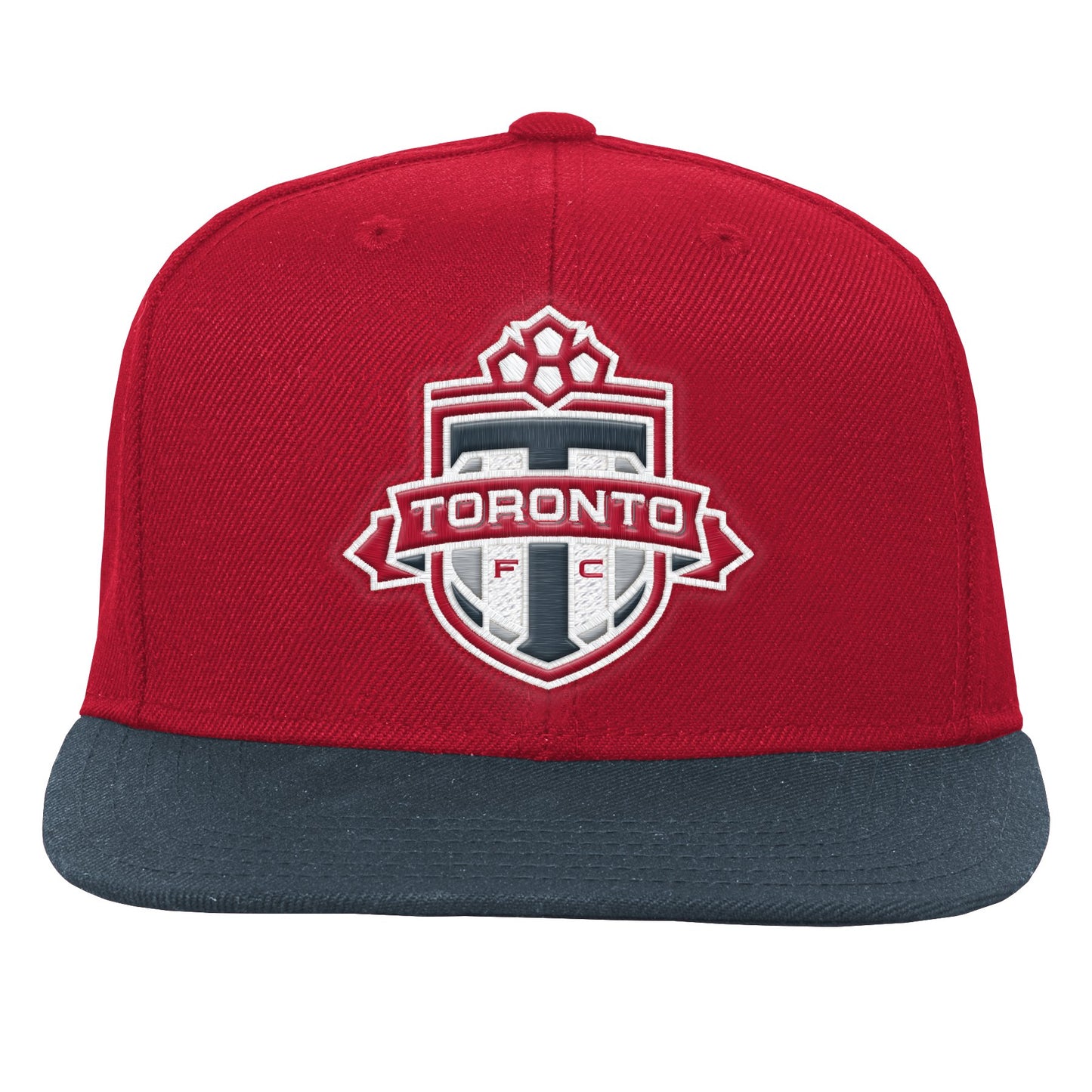 Youth Toronto FC Mitchell & Ness Two-Tone Flat Brim Adjustable SnapBack Hat