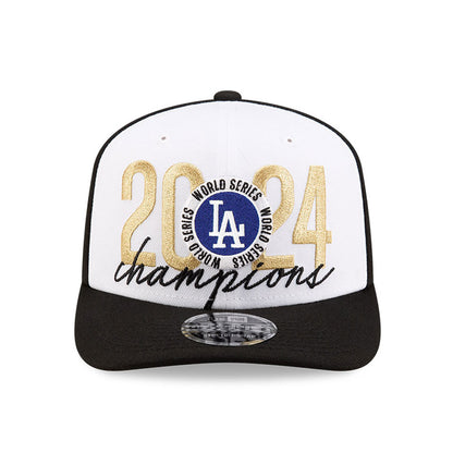 Los Angeles Dodgers New Era White/Black 2024 World Series Champions Locker Room 9SEVENTY Stretch-Snap Hat