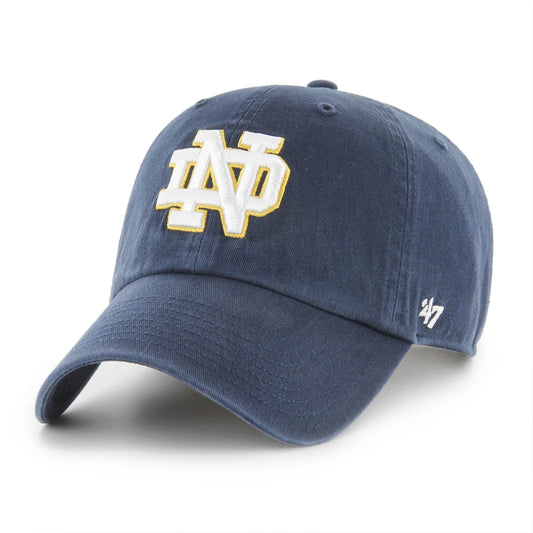 Notre Dame NCAA '47 brand Clean Up Adjustable Hat - Navy