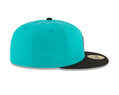 Florida Marlins 1997 World Series Wool Authentic Cooperstown Collection 59FIFTY Fitted Hat - Black/ Teal