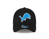 Detroit Lions New Era 39Thirty Black Flexfit Hat