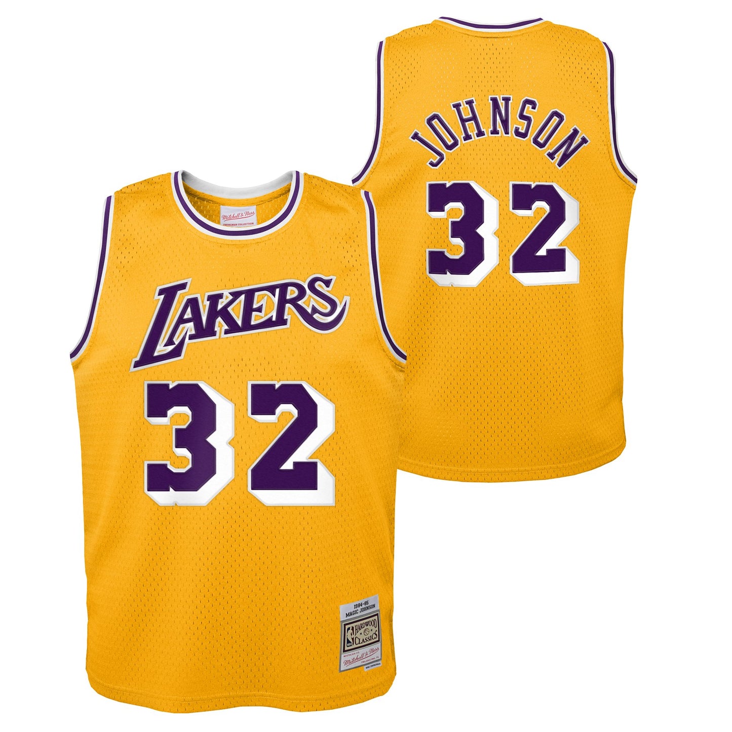 Youth Shaquille O'Neal #34 Los Angeles Lakers Mitchell and Ness 1996-97 Hardwood Classic Swingman Jersey - Gold