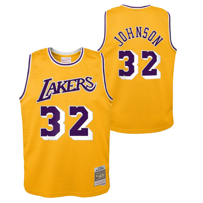 Youth Shaquille O'Neal #34 Los Angeles Lakers Mitchell and Ness 1996-97 Hardwood Classic Swingman Jersey - Gold