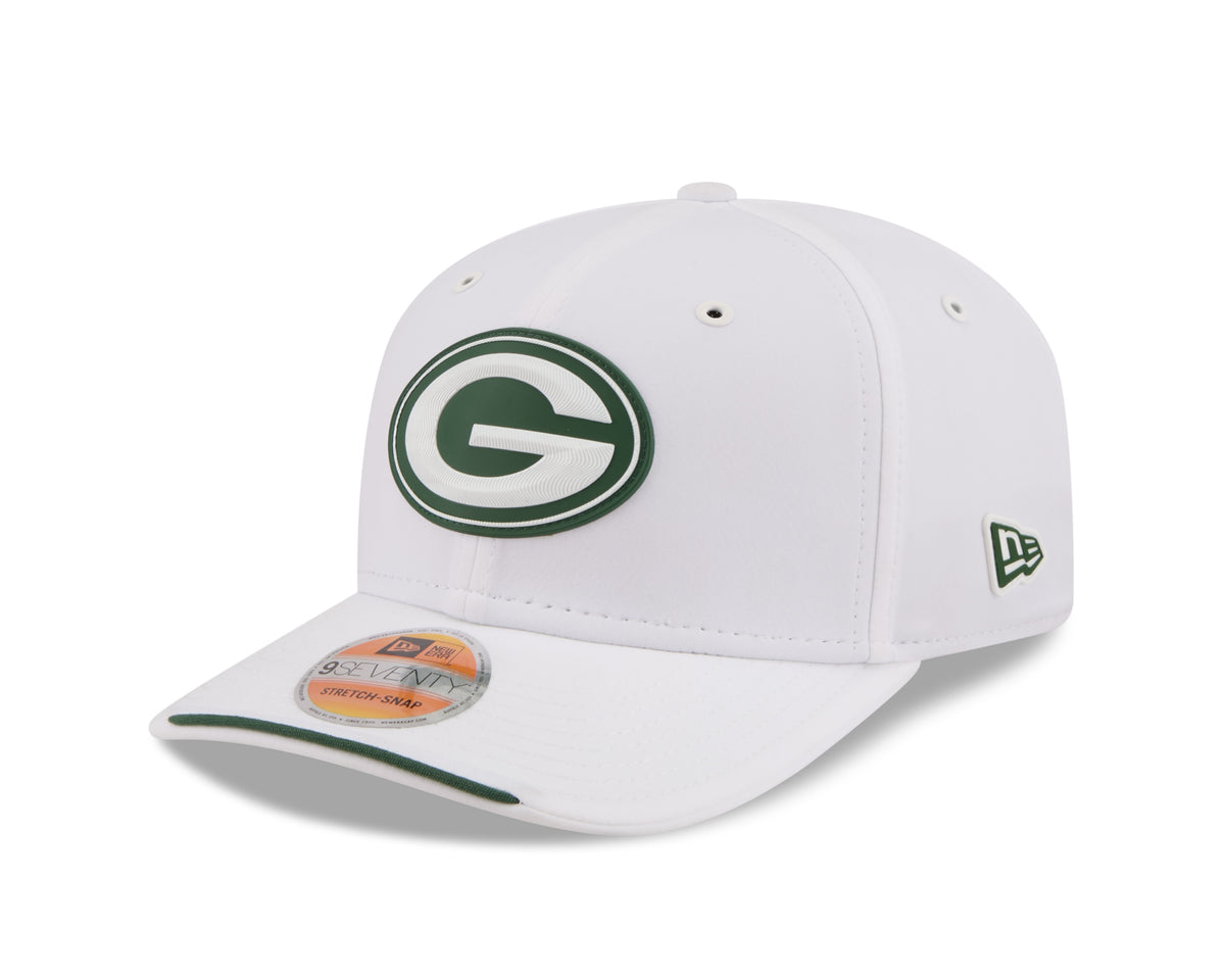 Green Bay Packers New Era 9SEVENTY 2026 Sideline Adjustable Hat - White