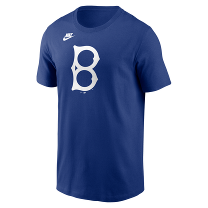 Brooklyn Dodgers Nike Royal Cooperstown Collection Team Logo T-Shirt