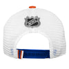 Youth Edmonton Oilers Fanatics Branded 2023 NHL Draft On Stage Trucker Adjustable Hat - Pro League Sports Collectibles Inc.
