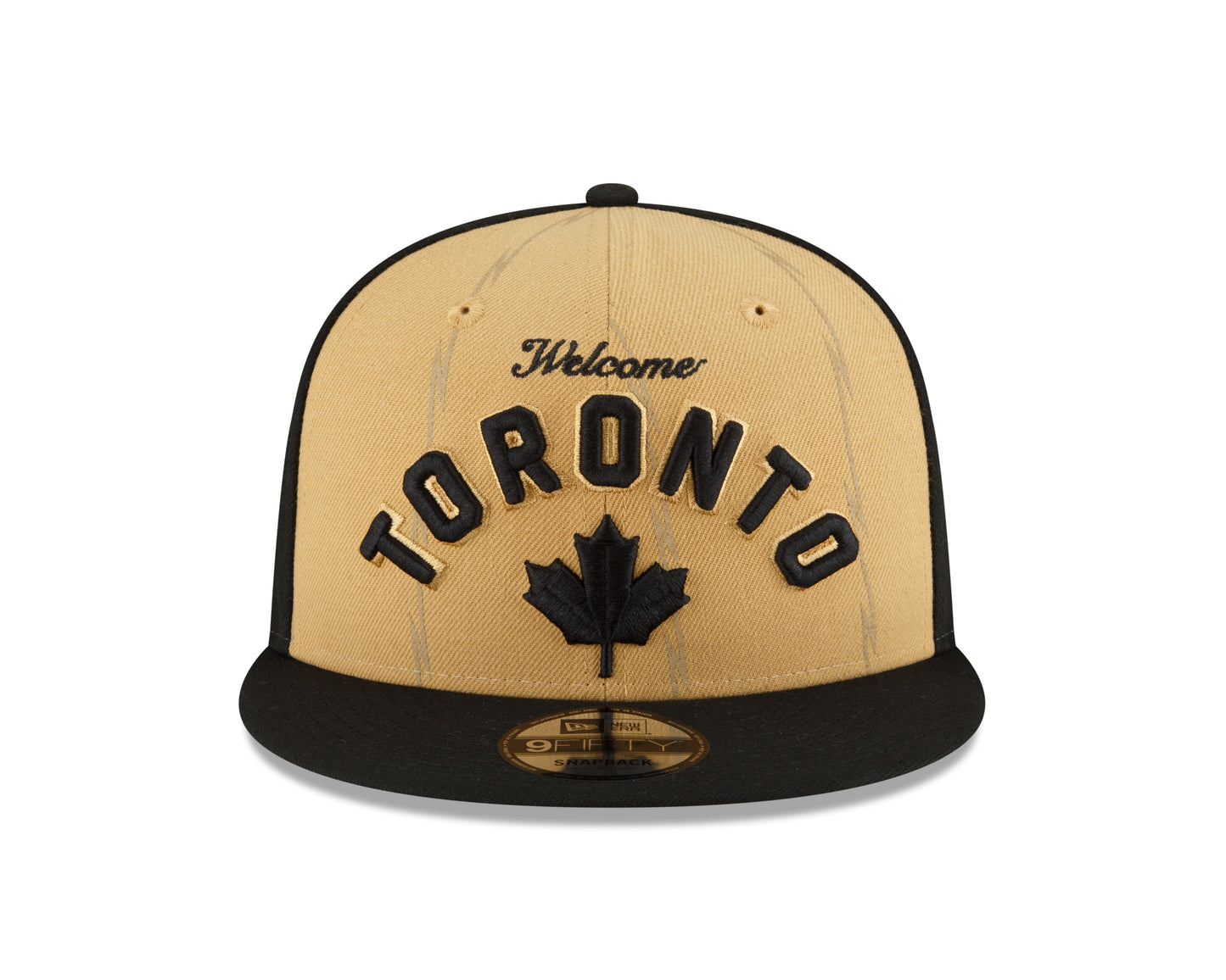 Toronto Raptors New Era City Edition 23/24 9Fifty Snapback- Tan/Black - Pro League Sports Collectibles Inc.