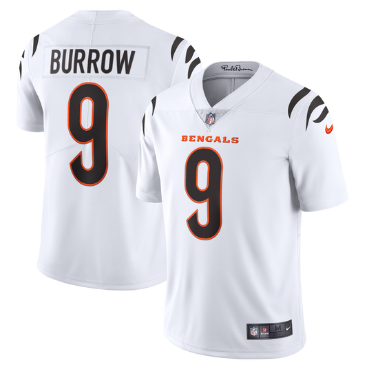 Joe Burrow #9 Cincinnati Bengals White Nike Vapor F.U.S.E. Limited Jersey - Pro League Sports Collectibles Inc.