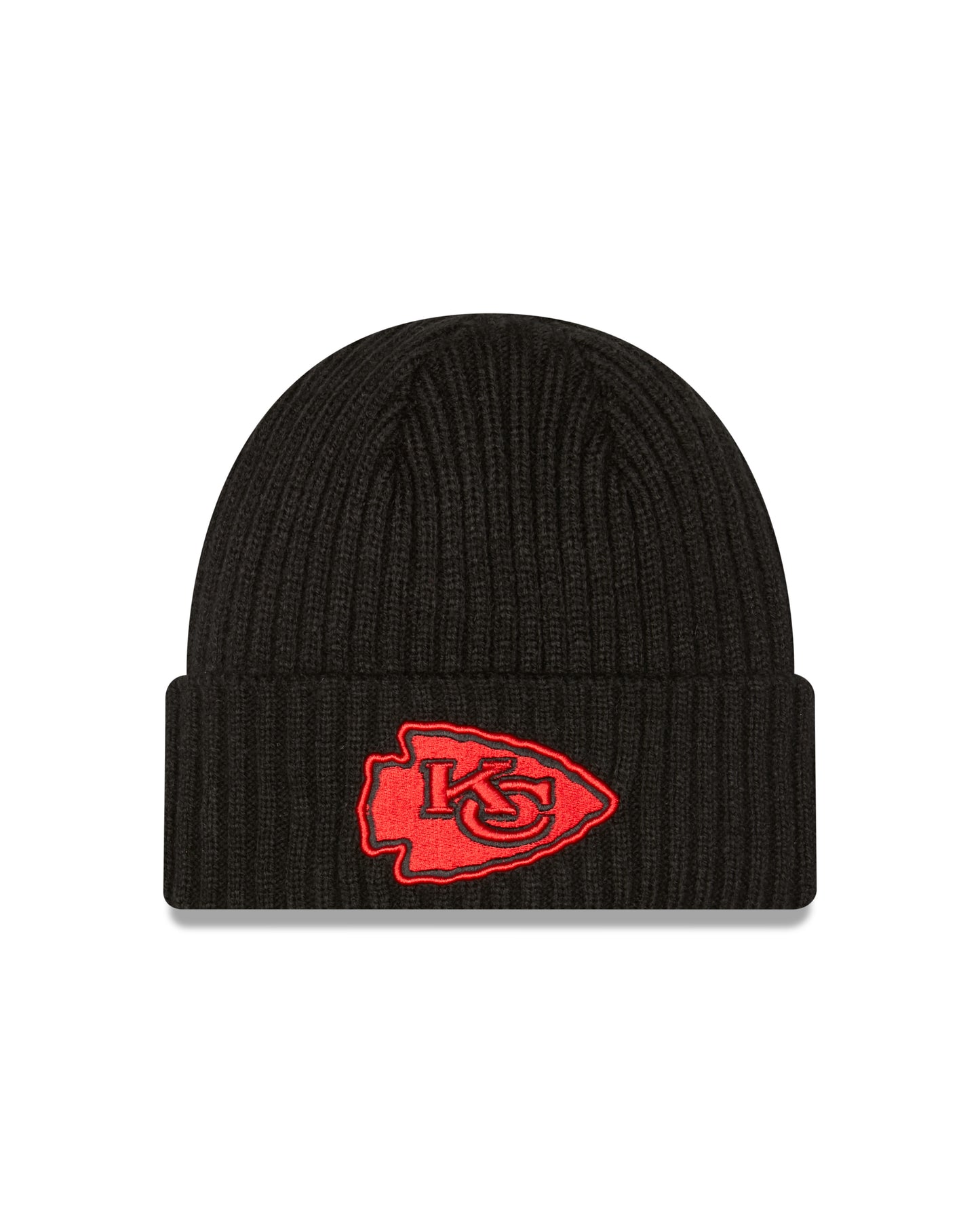 Kansas City Chiefs New Era Core Classic Black Cuff Knit Toque