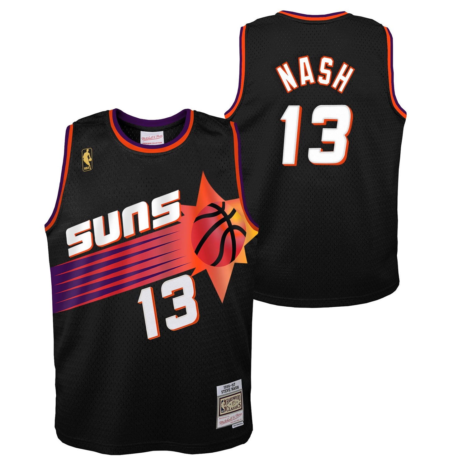 Youth Steve Nash #13 Phoenix Suns Alternate Mitchell & Ness 1996-97 Hardwood Classic Swingman Jersey - Pro League Sports Collectibles Inc.