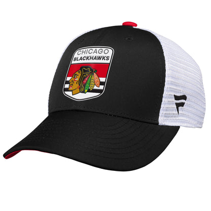 Youth Chicago Blackhawks Fanatics Branded 2023 NHL Draft On Stage Trucker Adjustable Hat - Pro League Sports Collectibles Inc.