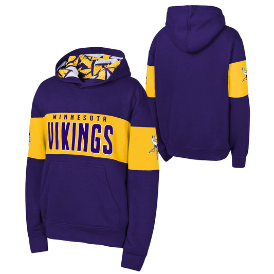 Youth Minnesota Vikings Red Zone Pullover Sweatshirt