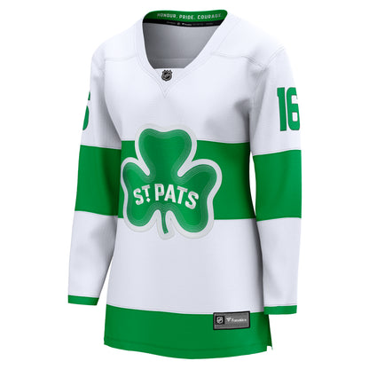 Women's Toronto Maples Leafs 2024 St Pats Mitch Marner #16 Replica Jersey