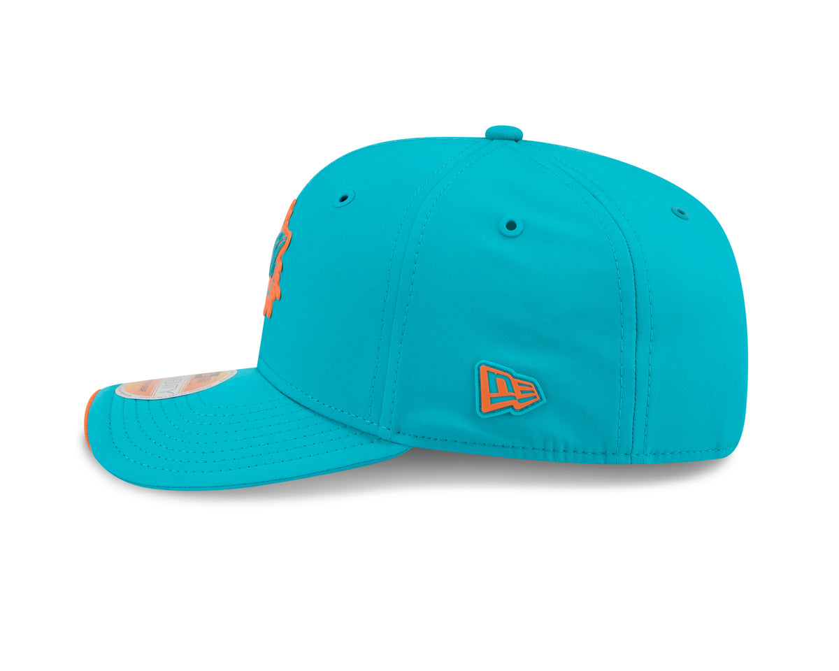 Miami Dolphins New Era 9SEVENTY 2026 Sideline Adjustable Hat - Teal
