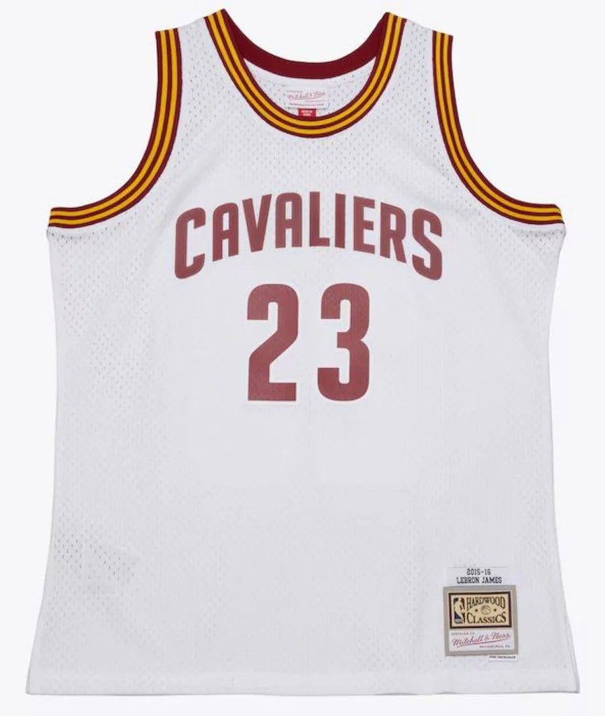 LeBron James #23 Cleveland Cavaliers Mitchell & Ness 2015-16 Hardwood Classics Swingman Throwback Home Jersey - White