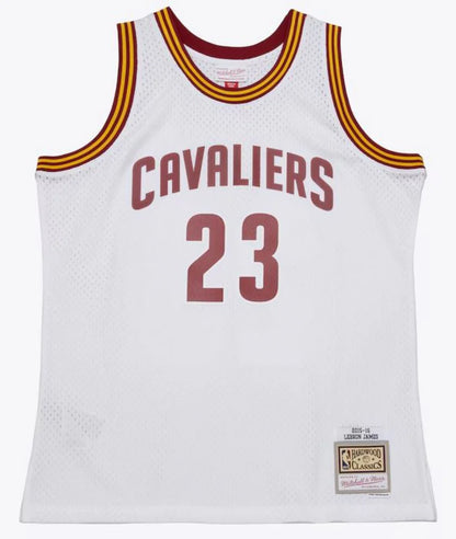 LeBron James #23 Cleveland Cavaliers Mitchell & Ness 2015-16 Hardwood Classics Swingman Throwback Home Jersey - White