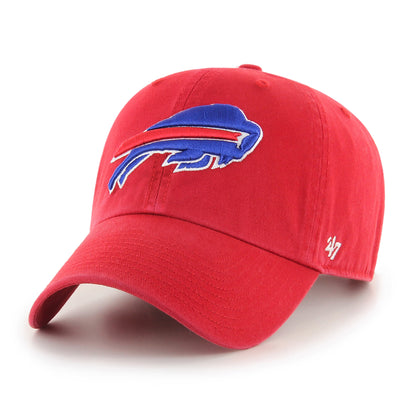 Buffalo Bills Red Alt Clean Up '47 Brand Adjustable Hat - Pro League Sports Collectibles Inc.